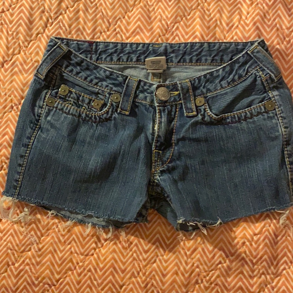 True religion cut off Jean shorts 28